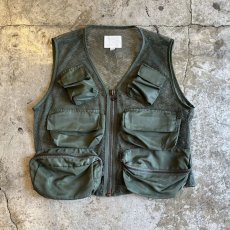 画像1: 6 POCKET DESIGN KHAKI COLOR MESH FISHING VEST / Ladies M (1)