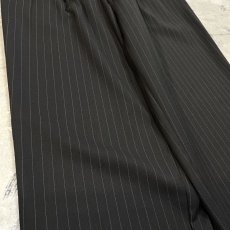 画像5: ALL OVER STRIPE PATTERN STRAIGHT SILHOUETTE SLACKS / W30 (5)