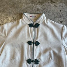 画像7: 2 POCKET DESIGN CHINA PIPING COLOR S/S SHIRT / Ladies M (7)