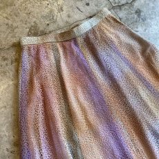 画像3: GRADATION COLOR MESH DESIGN FIXED SLIT SKIRT / W28 (3)