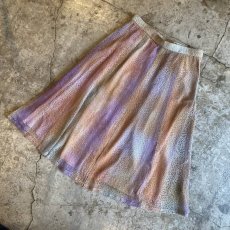 画像4: GRADATION COLOR MESH DESIGN FIXED SLIT SKIRT / W28 (4)