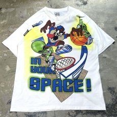 画像1: 90's "LOONEY TUNES" TASMANIAN DEVIL PRINTED S/S TEE / Mens L / MADE IN USA (1)