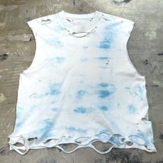 画像1: ALL OVER TIE DYE PATTERN CRASH N/S TEE / Mens L (1)