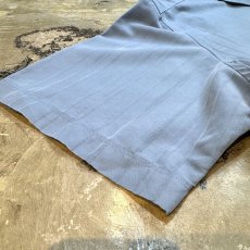 画像7: LIGHT BLUE COLOR STRIPE PATTERN S/S SHIRT / Mens XL (7)