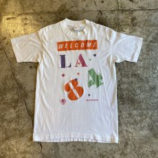 画像1: 80's LOS ANGELES OLYMPIC PRINTED S/S TEE / Ladies L / MADE IN USA (1)