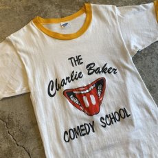 画像3: 70's "COMEDY SCHOOL" PRINTED RINGER S/S TEE / Ladies S (3)