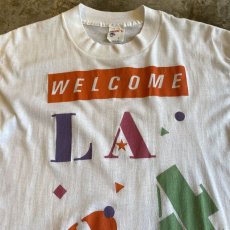 画像7: 80's LOS ANGELES OLYMPIC PRINTED S/S TEE / Ladies L / MADE IN USA (7)