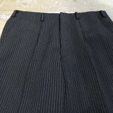 画像10: ALL OVER STRIPE PATTERN WIDE SILHOUETTE SLACKS / W34 (10)