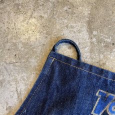 画像7: OLD FRONT PRINTED DESIGN DENIM APRON / Ladies XS~XL (7)