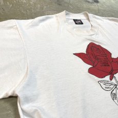 画像3: 90's ROSE FRONT PRINTED S/S TEE / Mens L / MADE IN USA (3)