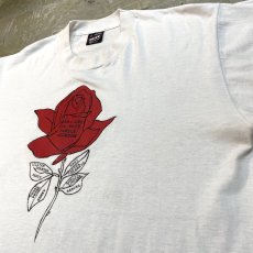 画像4: 90's ROSE FRONT PRINTED S/S TEE / Mens L / MADE IN USA (4)