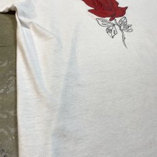 画像5: 90's ROSE FRONT PRINTED S/S TEE / Mens L / MADE IN USA (5)