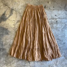 画像2: WASHER DESIGN COLOR TIERED FLARE SKIRT / W25~W38 (2)