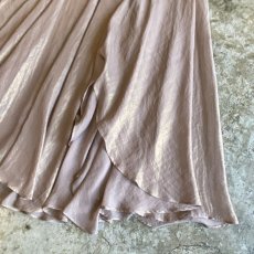 画像5: COLOR LUSTER ASYMMETRY DESIGN FLARE SHEER SKIRT / W23~W27 (5)