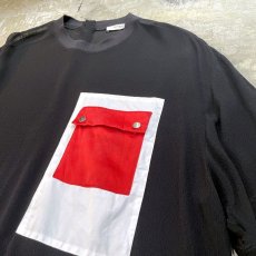 画像4: 【GIVENCHY】FRONT DESIGN POCKET MESH S/S TEE / Mens L (4)