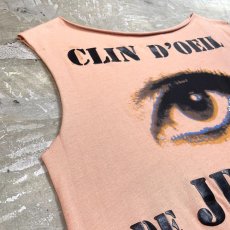 画像3: 【JEAN PAUL GAULTIER】EYE FRONT PRINTED N/S TEE / Mens M (3)