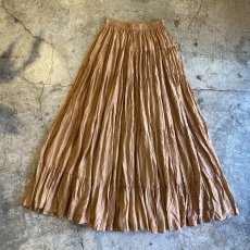 画像1: WASHER DESIGN COLOR TIERED FLARE SKIRT / W25~W38 (1)