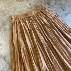 画像3: WASHER DESIGN COLOR TIERED FLARE SKIRT / W25~W38 (3)