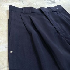 画像3: SIDE STUDS DECORATIVE NAVY COLOR SLACKS / W30 (3)