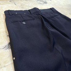 画像9: SIDE STUDS DECORATIVE NAVY COLOR SLACKS / W30 (9)