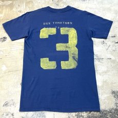 画像1: 80~90's "US NAVY" NUMBERING BACK PRINTED S/S TEE / Mens S(M) / MADE IN USA (1)