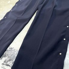 画像6: SIDE STUDS DECORATIVE NAVY COLOR SLACKS / W30 (6)