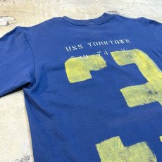 画像9: 80~90's "US NAVY" NUMBERING BACK PRINTED S/S TEE / Mens S(M) / MADE IN USA (9)