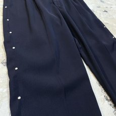 画像5: SIDE STUDS DECORATIVE NAVY COLOR SLACKS / W30 (5)