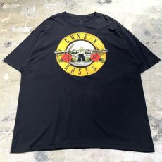 画像1: "GUNS 'N' ROSES" LOGO FRONT PRINTED S/S TEE / Mens XXL (1)