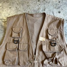 画像6: BEIGE COLOR 16 POCKET DESIGN FISHING VEST / Ladies M(L) (6)