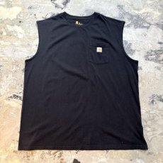 画像1: 【CARHARTT】BLACK COLOR OVER SILHOUETTE N/S TEE / Mens 2XL (1)