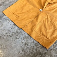 画像4: ORANGE COLOR DOUBLE POCKET DESIGN OVER JACKET / Ladies L (4)