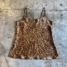 画像1: LEOPARD PATTERN LUSTER DESIGN CAMISOLE / Ladies S(M) (1)