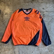 画像1:  【UMBRO】BI COLOR FRONT EMBROIDERY DESIGN L/S GAME TOPS / Ladies L  (1)