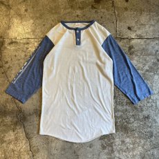 画像1: 80's SLEEVE LOGO PRINTED BY COLOR DESIGN L/S TOPS / Ladies M (L 42~44) / MADE IN USA (1)