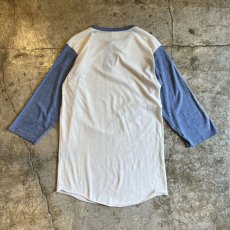 画像2: 80's SLEEVE LOGO PRINTED BY COLOR DESIGN L/S TOPS / Ladies M (L 42~44) / MADE IN USA (2)