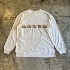 画像1: OLD 【NIKE】COLOR LOGO LINE DESIGN L/S TOPS / Ladies L(M) / MADE IN USA (1)