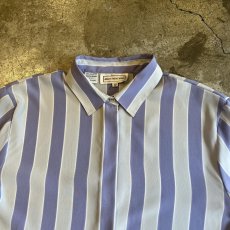 画像8: PALE TONE STRIPE PATTERN DESIGN L/S SHIRT / Ladies M(12) (8)