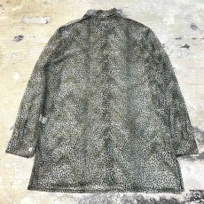 画像2: ALL OVER LEOPARD PATTERN L/S SHEER SHIRT / Mens L (2)