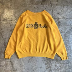 画像1: OLD FRONT LOGO PRINTED DESIGN COLOR L/S SWEAT / Ladies M / MADE IN USA (1)