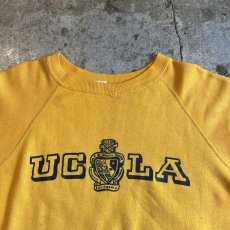 画像8: OLD FRONT LOGO PRINTED DESIGN COLOR L/S SWEAT / Ladies M / MADE IN USA (8)