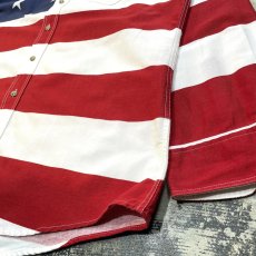 画像6: STARS & STRIPES PATTERN DENIM L/S SHIRT / Mens XL (6)