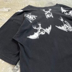 画像9: BOTH SIDE VARIOUS BATS PRINTED S/S TEE / Mens M (9)