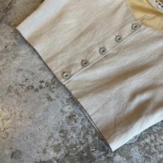 画像4: BEIGE COLOR SQUARE NECK SHORT DESIGN L/S JACKET / Ladies M(38) (4)