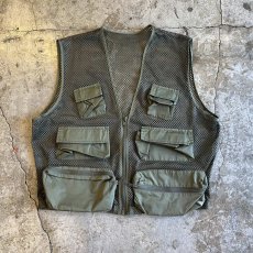 画像1: 6 POCKET DESIGN MESH FISHING VEST / Ladies L (1)