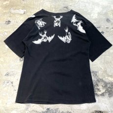 画像2: BOTH SIDE VARIOUS BATS PRINTED S/S TEE / Mens M (2)