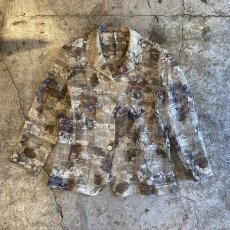 画像1: FLORAL ALL OVER PATTERN SHEER DESIGN JACKET / Ladies M (1)