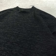 画像4: LAME MIX MOCK NECK L/S TOPS / Mens M (4)