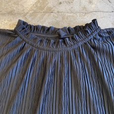 画像6: SLEEVE DESIGN PLEATS BLACK COLOR TOPS / Ladies M (6)