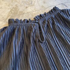 画像9: SLEEVE DESIGN PLEATS BLACK COLOR TOPS / Ladies M (9)